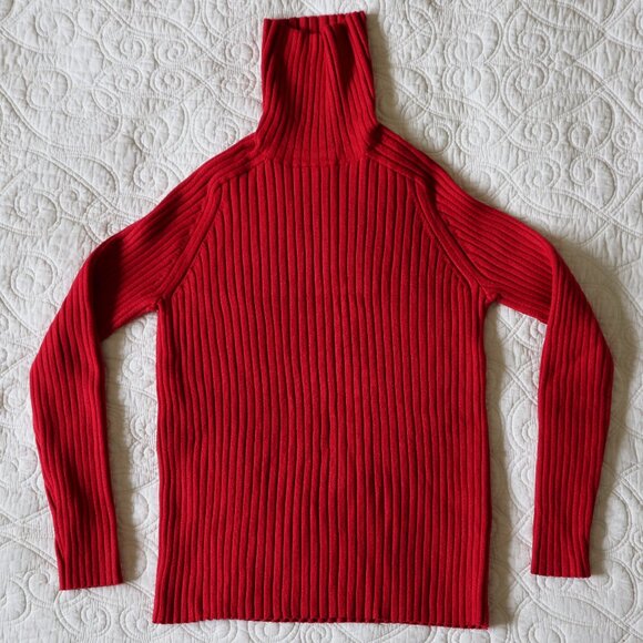 Red Banana Republic Knit Turtleneck Sweater - Picture 2 of 8